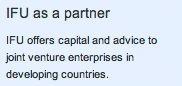 IFU as a partner