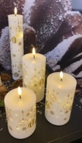bloklys med guldtryk